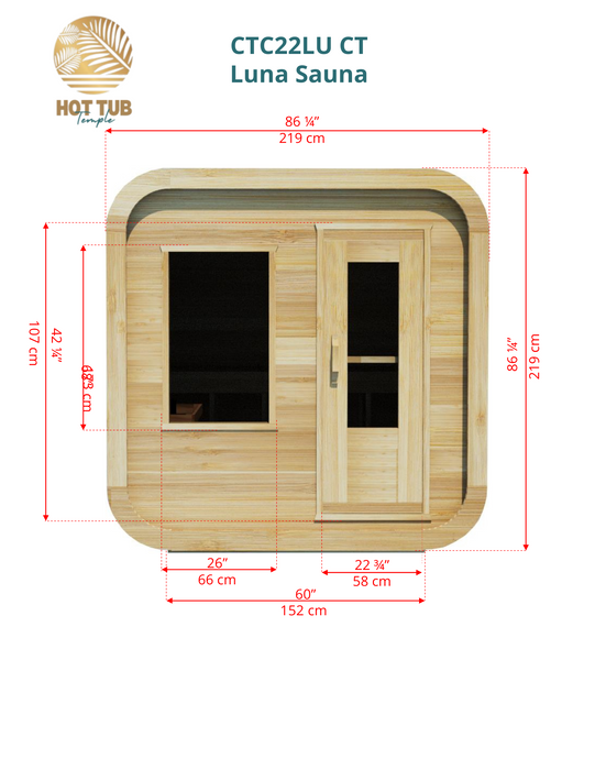 Dundalk LeisureCraft Luna Sauna CTC22LU