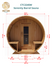 Dundalk LeisureCraft Serenity Barrel Sauna CTC2245W