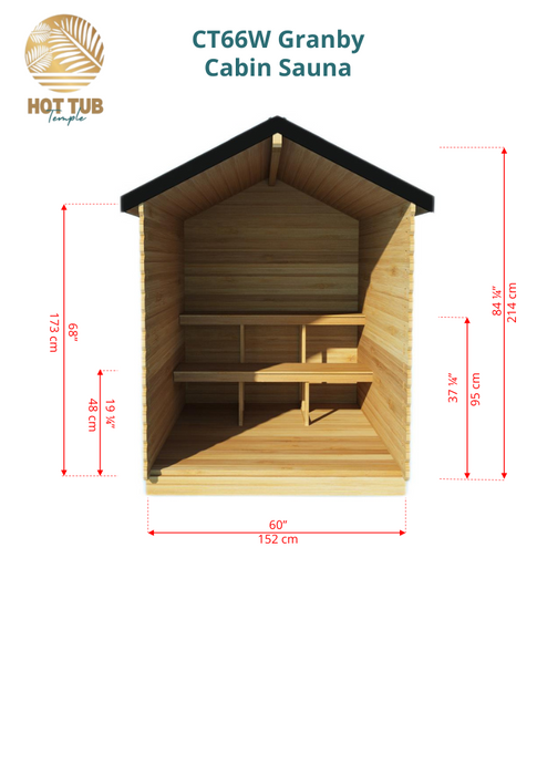 Dundalk LeisureCraft Granby Cabin Sauna CTC66E