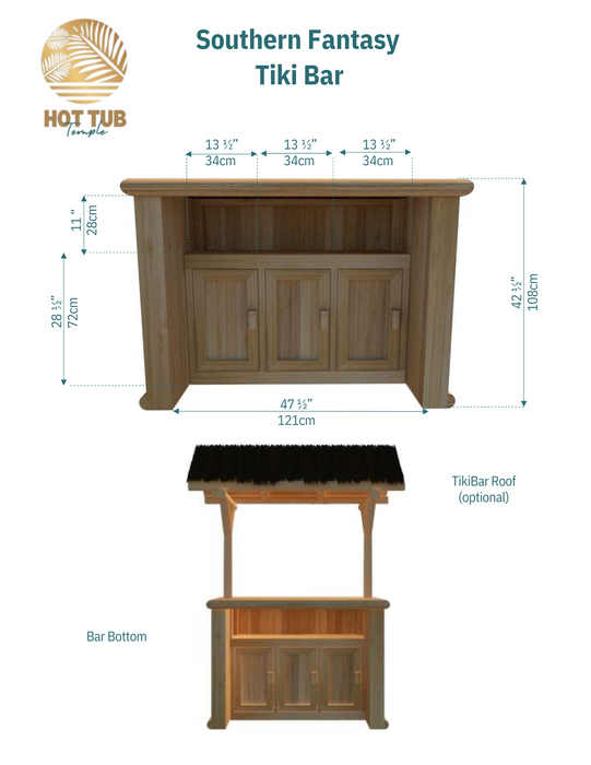 Dundalk LeisureCraft CT Southern Fantasy Tiki Bar CT3672