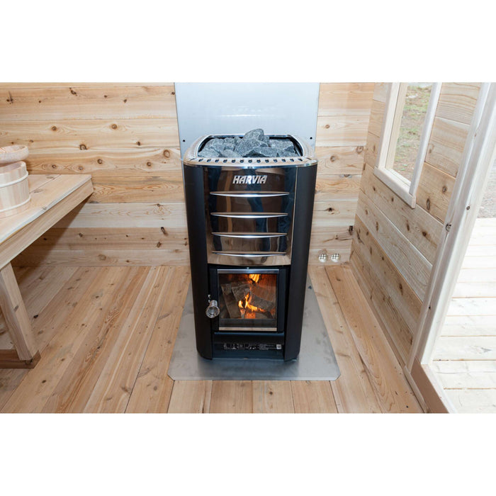 Dundalk LeisureCraft Georgian Cabin Sauna Harvia wood-burning heater CTC88