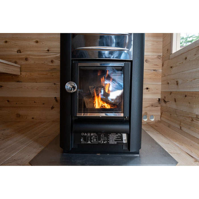 Dundalk LeisureCraft Georgian Cabin Sauna Harvia wood-burning heater CTC88