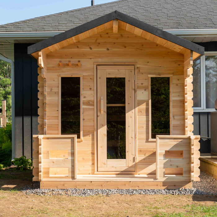 Dundalk LeisureCraft Georgian Cabin Sauna with Porch CTC88P