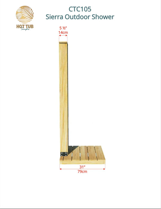 Dundalk LeisureCraft CT Sierra Pillar Outdoor Shower CTC105