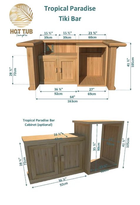 Dundalk LeisureCraft Tropical Paradise Tiki Bar CT4896