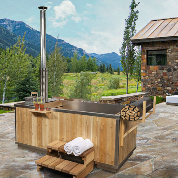 LeisureCraft CT The Starlight Wood-Burning Hot Tub